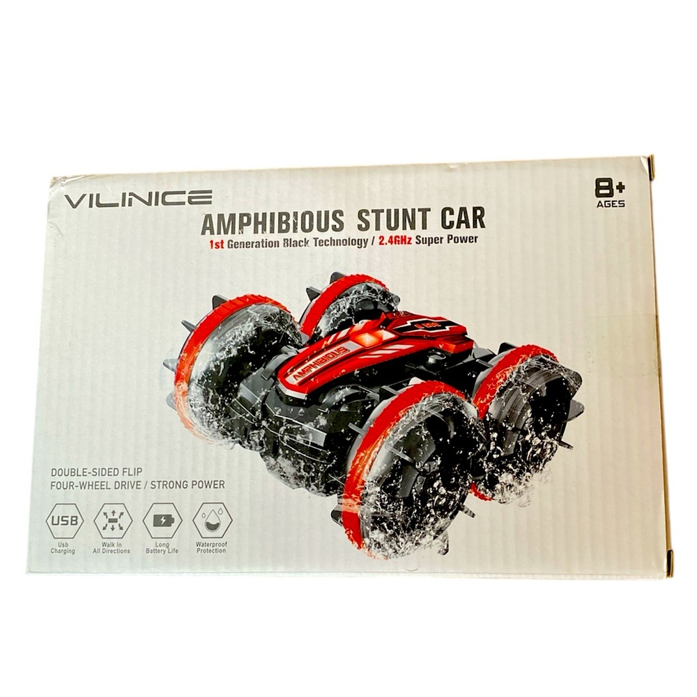 Amphibious stunt car remote controlled